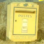 Yellow post box